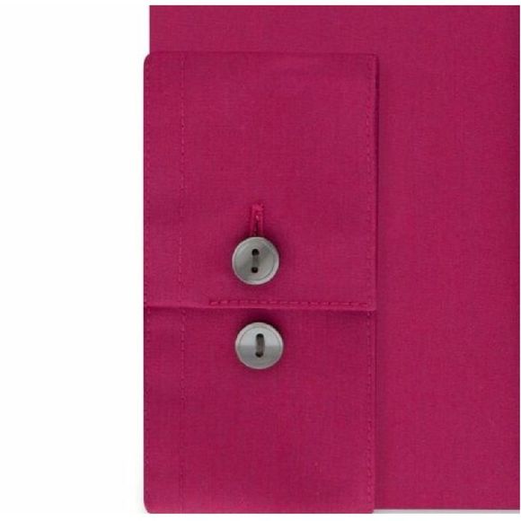 Kenneth Cole Slim-Fit Techni-Cole Solid Dress Shirt Size 17.5x34-35 - Picture 2 of 2